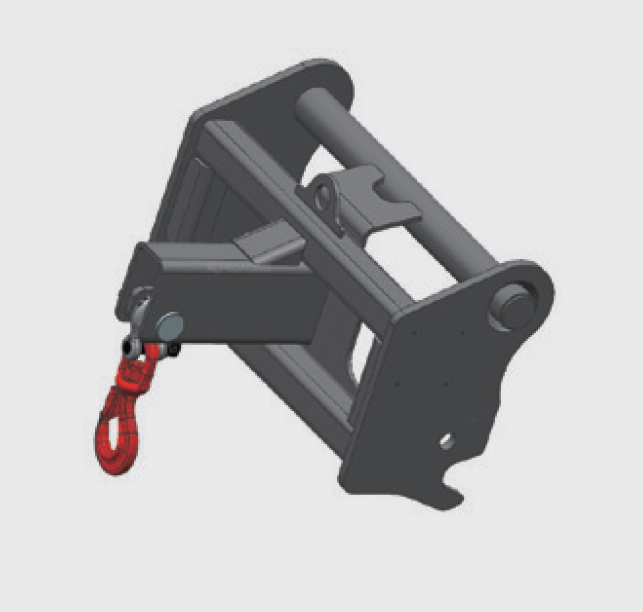 Hak montowany na ramie - osprzęt do ładowarek teleskopowych Zoomlion